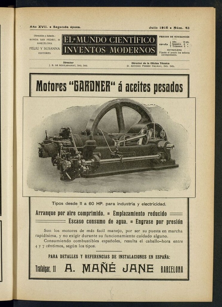 Miniatura de El Mundo Científico. Inventos Modernos de julio de 1915