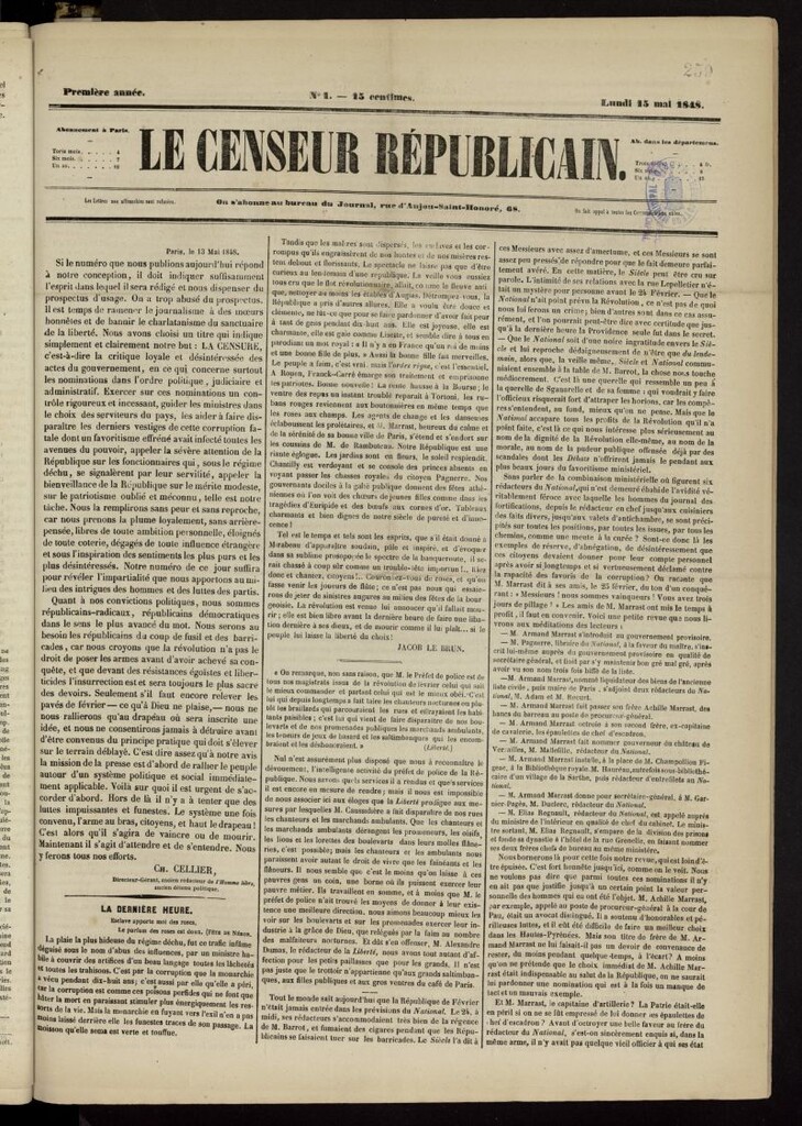 Miniatura de Le Censeur Républicain