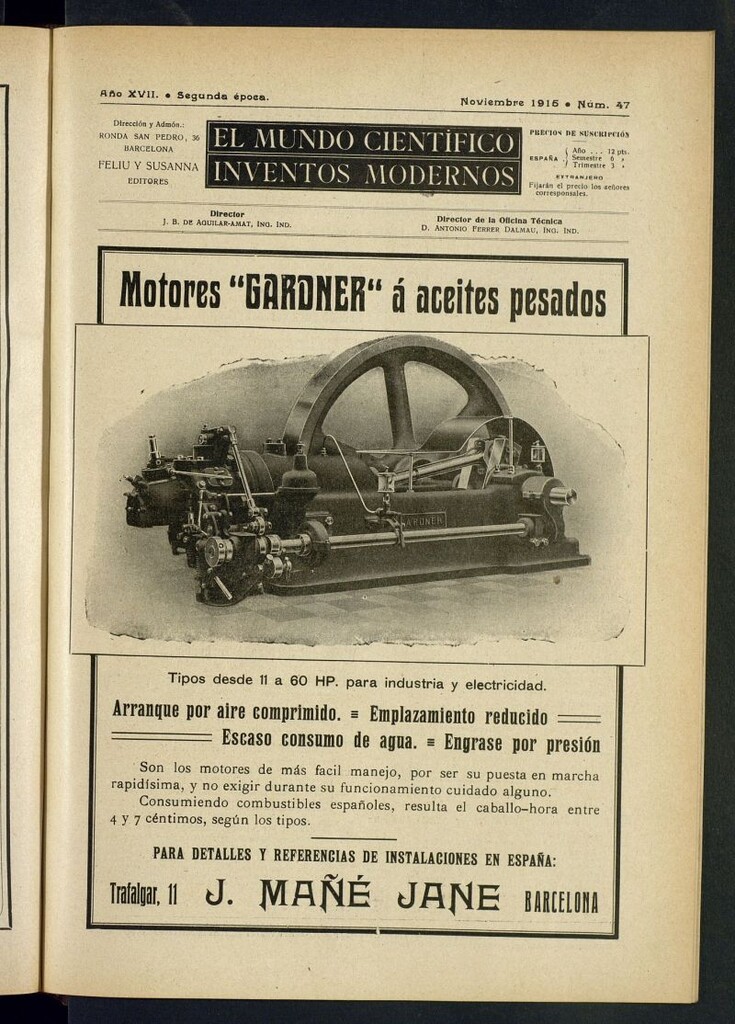 Miniatura de El Mundo Científico. Inventos Modernos de noviembre de 1915