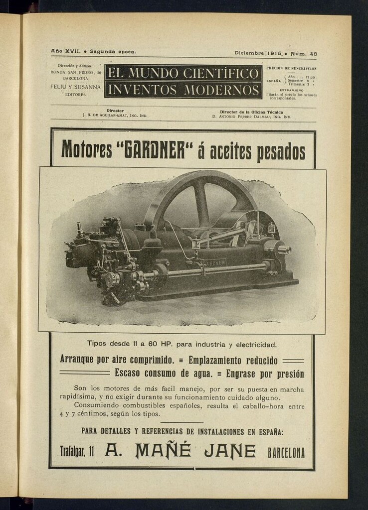 Miniatura de El Mundo Científico. Inventos Modernos de diciembre de 1915