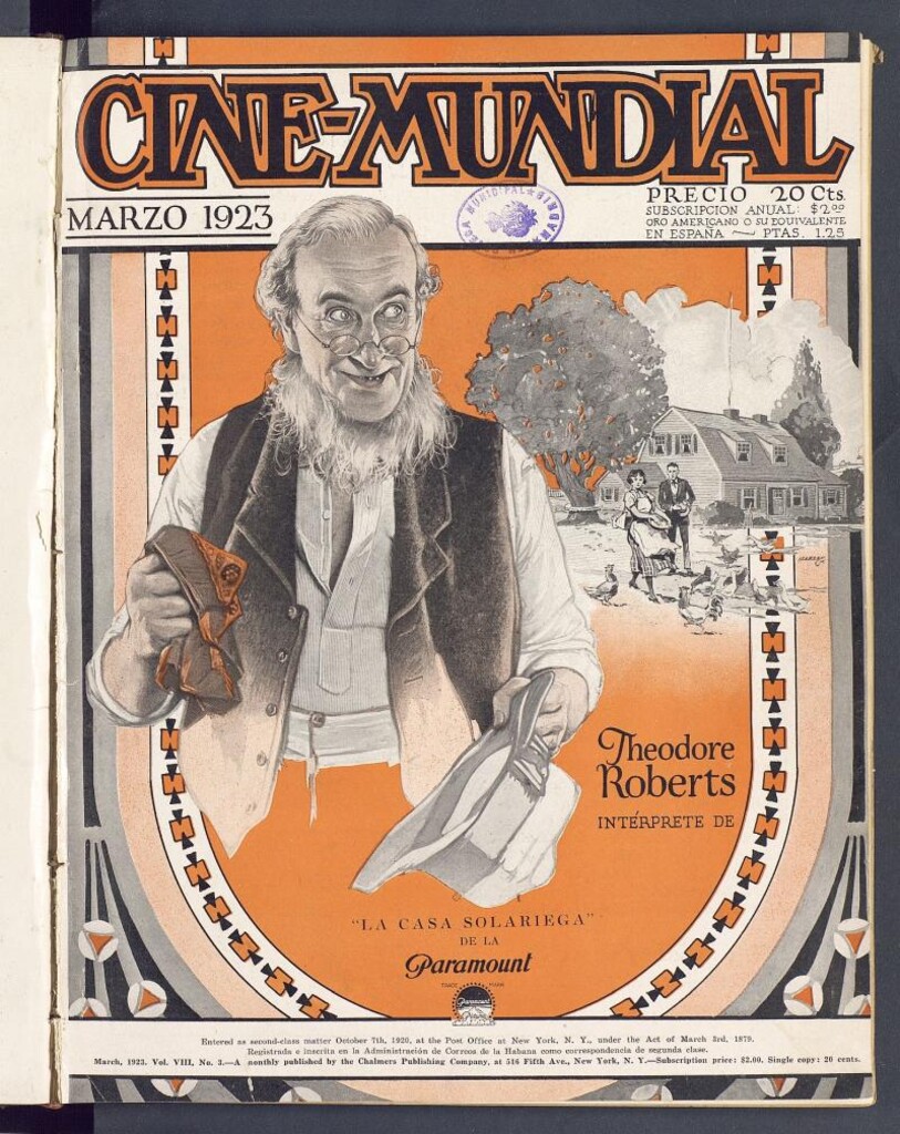 Miniatura de Cine Mundial, marzo de 1923