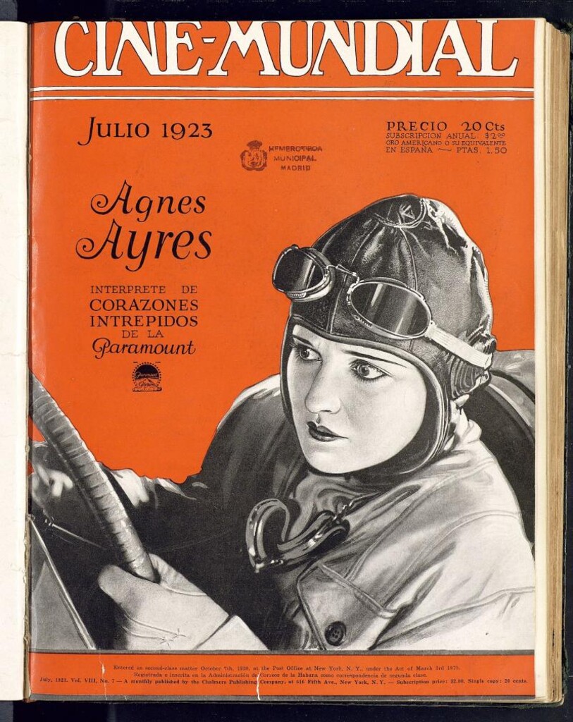 Miniatura de Cine Mundial, julio de 1923