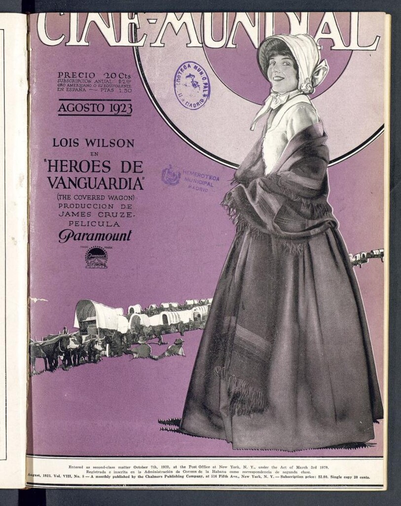 Miniatura de Cine Mundial, agosto de 1923