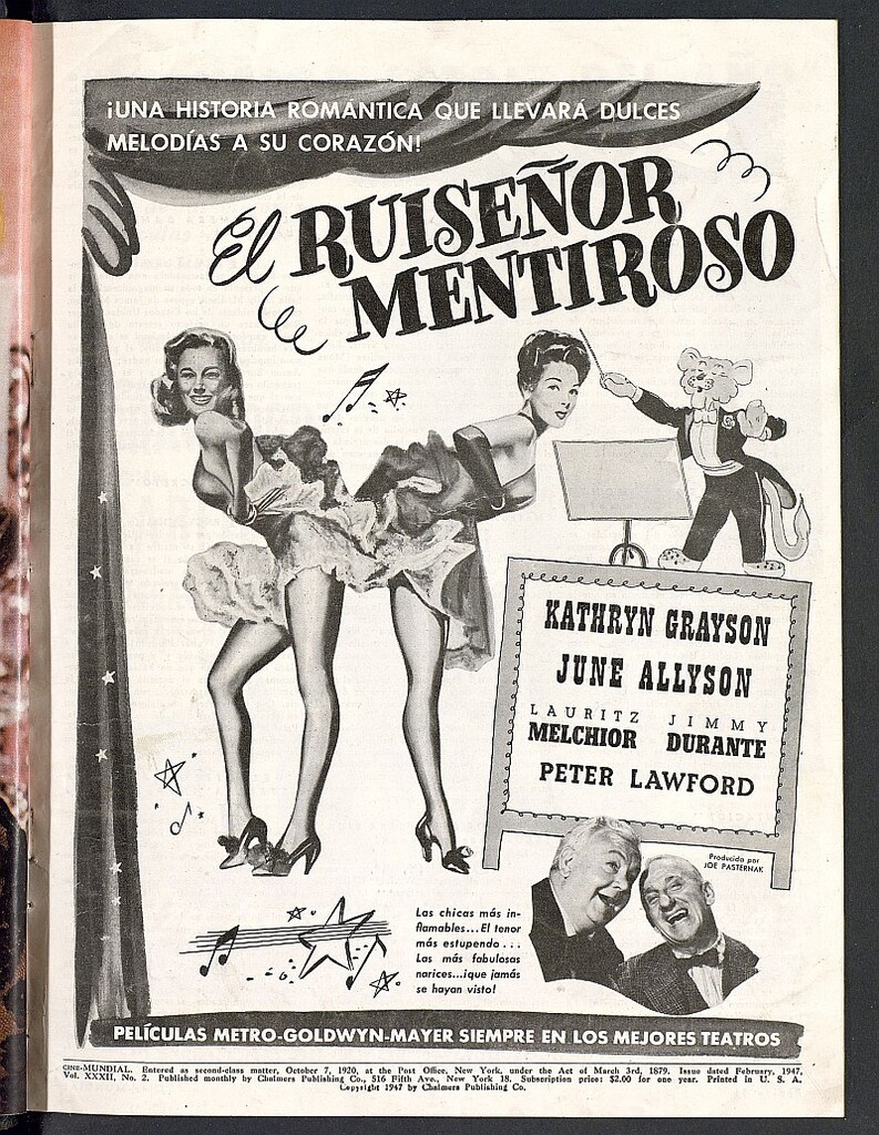 Miniatura de Cine Mundial, febrero de 1947