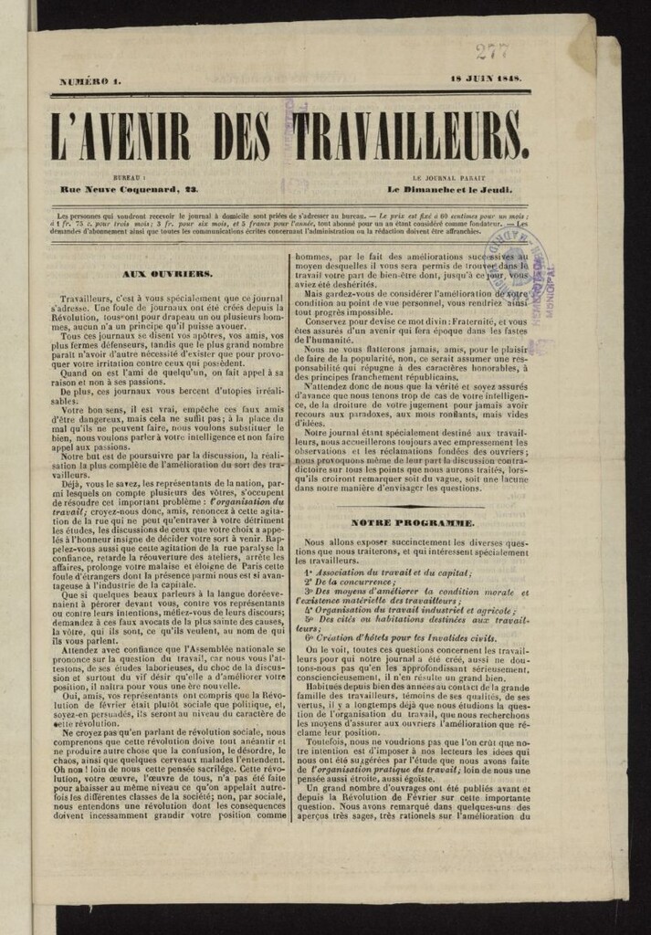 Miniatura de L´Avenir des travailleurs