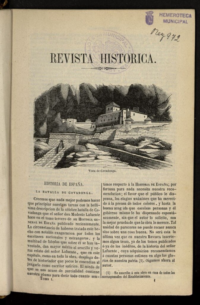 Miniatura de Revista histórica: periódico mensual ilustrado gratis a los suscritores de la Biblioteca Popular