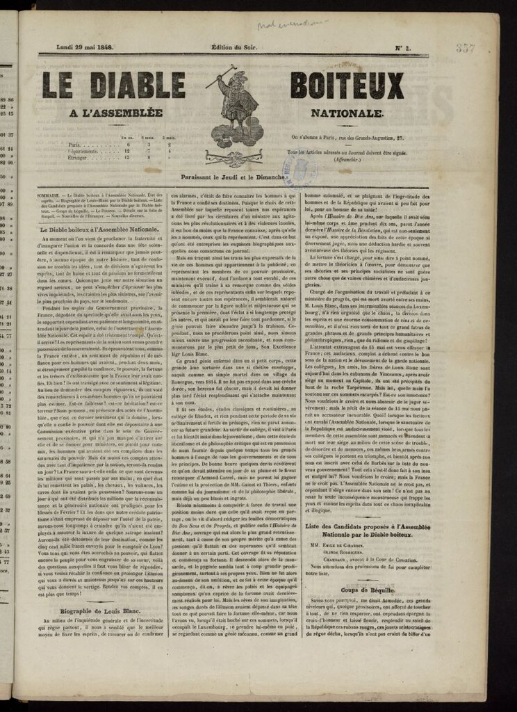 Miniatura de Le Diable boiteux a l´Assemblée Nationale