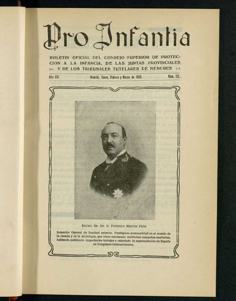 Miniatura de Pro Infantia : boletín del Consejo Superior de Protección a la Infancia y Represión de la Mendicidad de enero-febrero-marzo de 1929
