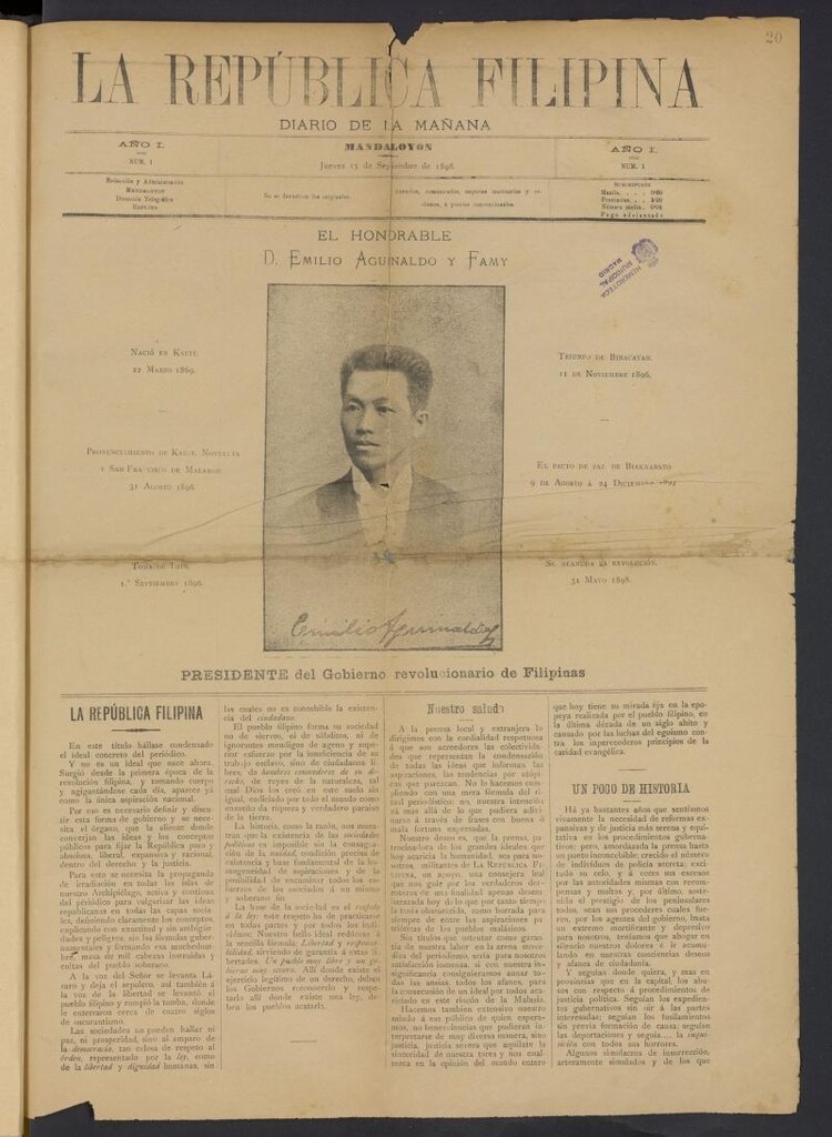 Miniatura de La República Filipina: diario de la mañana