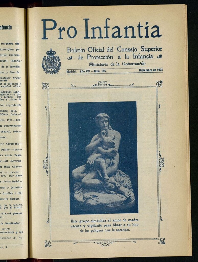Miniatura de Pro Infantia : boletín del Consejo Superior de Protección a la Infancia y Represión de la Mendicidad de diciembre de 1924