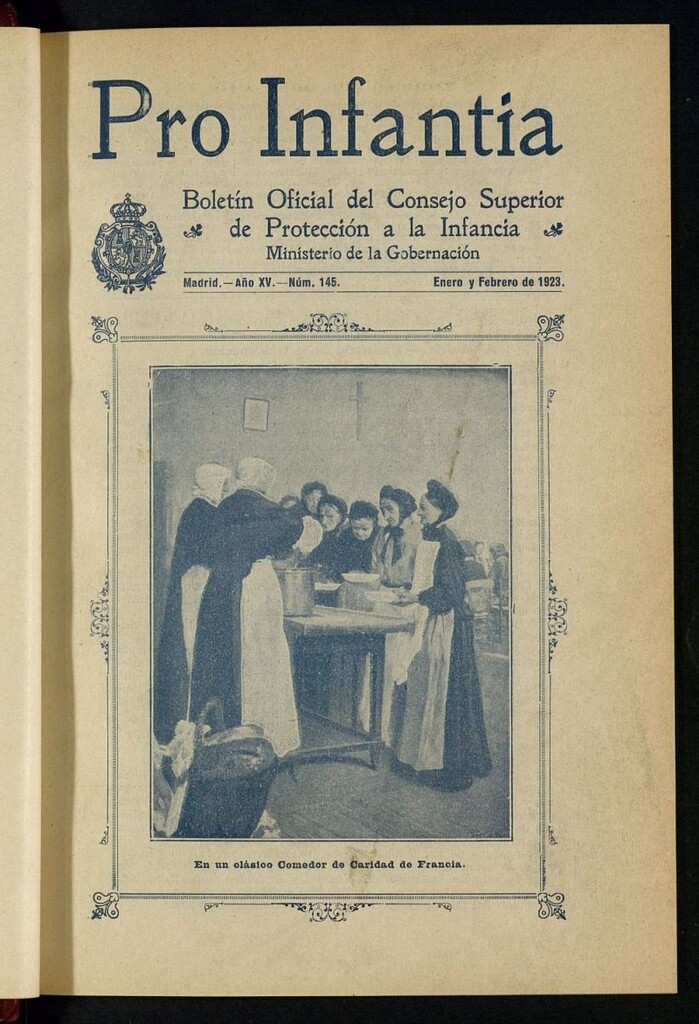 Miniatura de Pro Infantia : boletín del Consejo Superior de Protección a la Infancia y Represión de la Mendicidad de enero y febrero de 1923