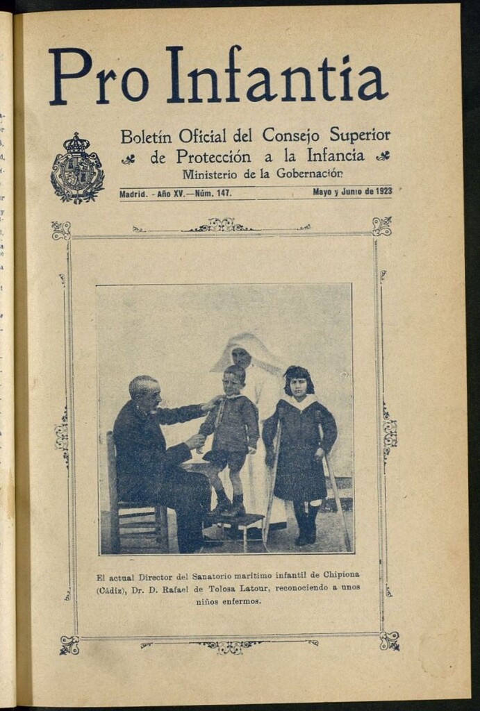 Miniatura de Pro Infantia : boletín del Consejo Superior de Protección a la Infancia y Represión de la Mendicidad de mayo y junio de 1923