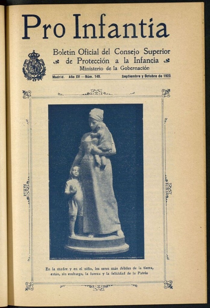 Miniatura de Pro Infantia : boletín del Consejo Superior de Protección a la Infancia y Represión de la Mendicidad de septiembre y octubre de 1923