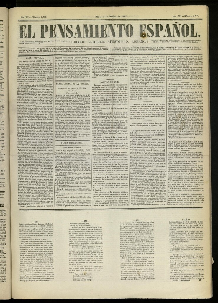 Miniatura de El Pensamiento Español del 8 de octubre de 1867, nº 2383
