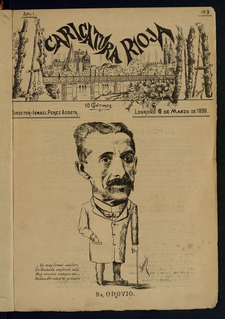 Miniatura de La Caricatura Riojana: periódico festivo del 6 de marzo de 1898
