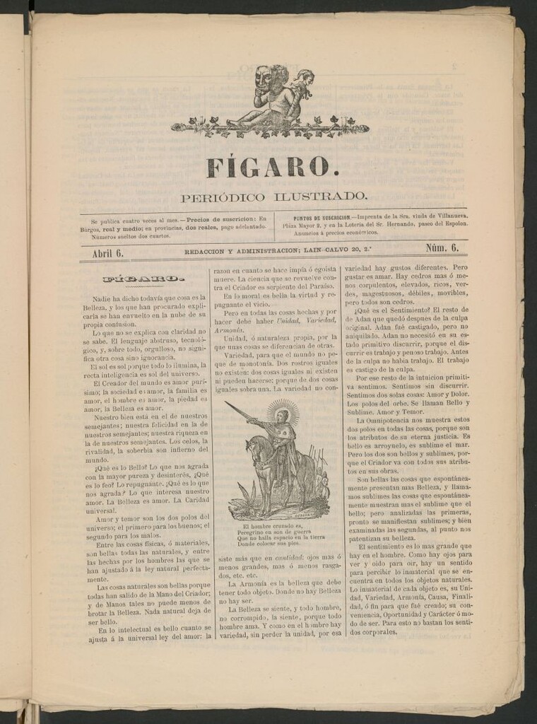 Miniatura de Fígaro : periódico ilustrado del 6 de abril de 1879