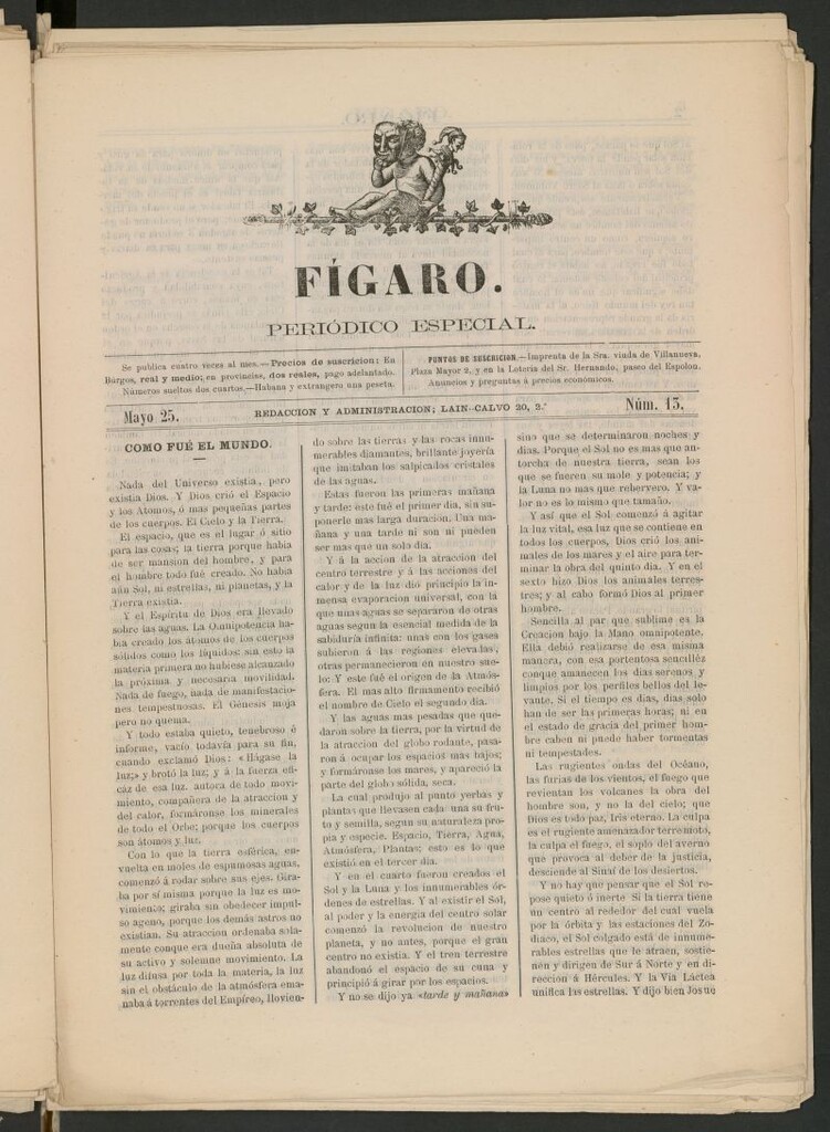 Miniatura de Fígaro : periódico ilustrado del 25 de mayo de 1879