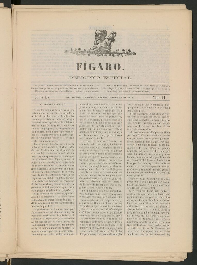 Miniatura de Fígaro : periódico ilustrado del 1 de junio de 1879