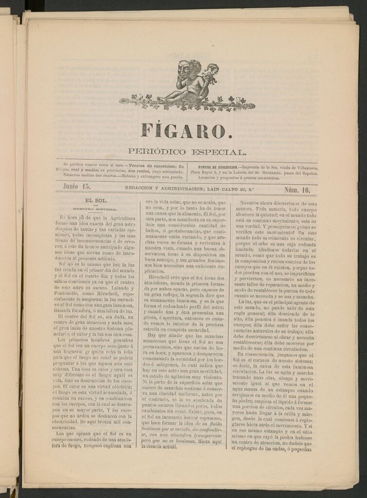Miniatura de Fígaro : periódico ilustrado del 15 de junio de 1879