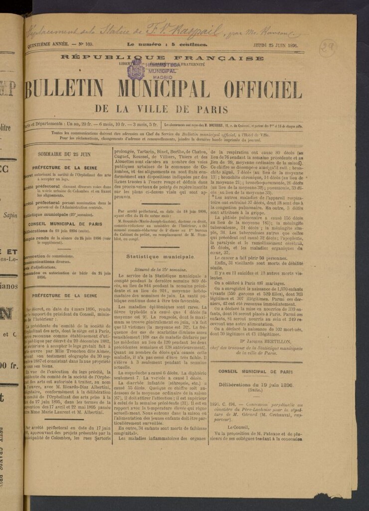 Miniatura de Bulletin Municipal Officiel de la Ville de Paris