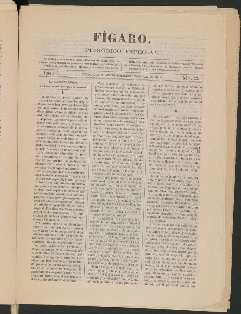 Miniatura de Fígaro : periódico ilustrado del 3 de agosto de 1879