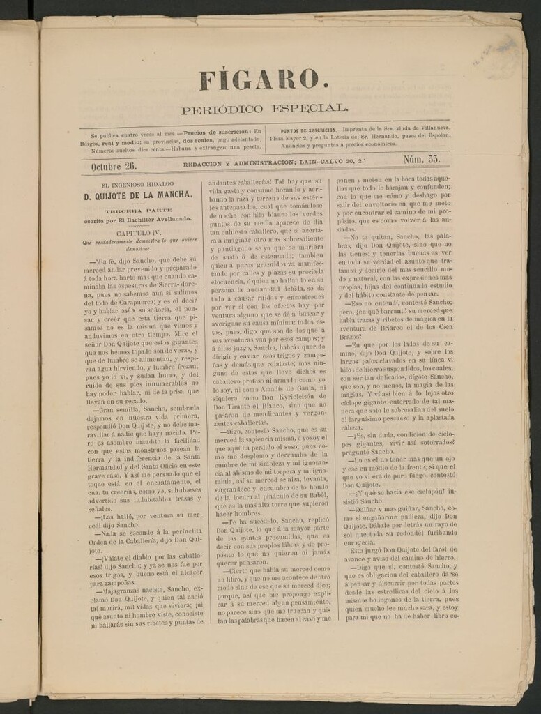 Miniatura de Fígaro : periódico ilustrado del 26 de octubre de 1879