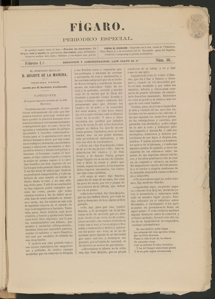 Miniatura de Fígaro : periódico ilustrado del 1 de febrero de 1880