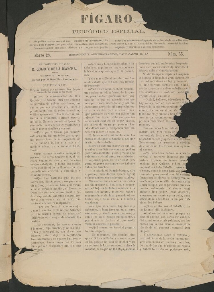 Miniatura de Fígaro : periódico ilustrado del 28 de marzo de 1880