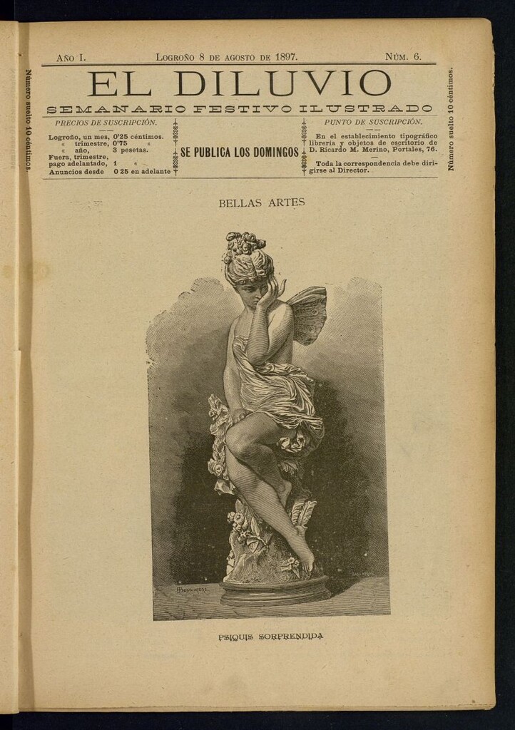 Miniatura de El Diluvio : semanario festivo ilustrado del 8 de agosto de 1897