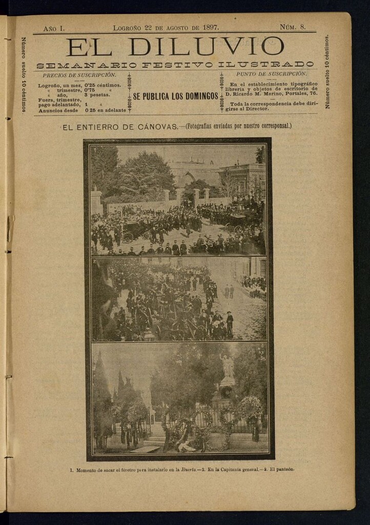 Miniatura de El Diluvio : semanario festivo ilustrado del 22 de agosto de 1897