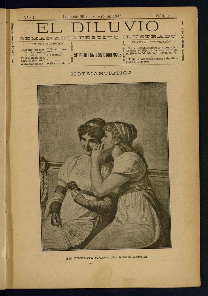 Miniatura de El Diluvio : semanario festivo ilustrado del 29 de agosto de 1897