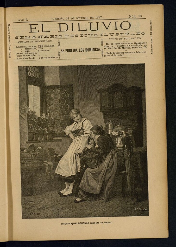 Miniatura de El Diluvio : semanario festivo ilustrado del 31 de octubre de 1897