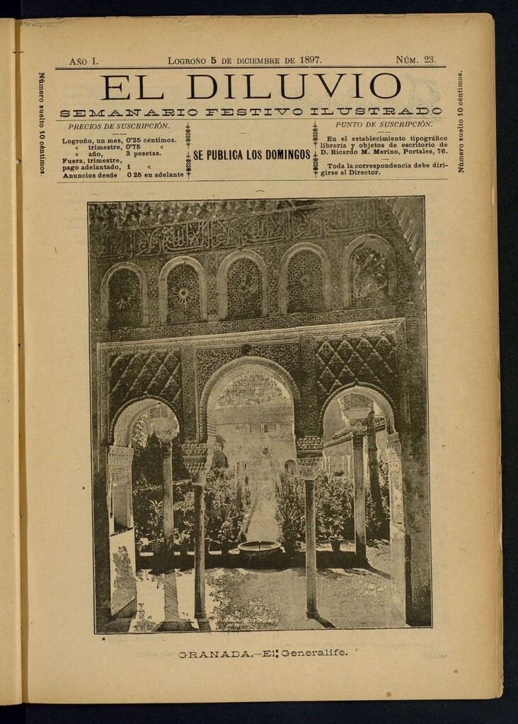 Miniatura de El Diluvio : semanario festivo ilustrado del 5 de diciembre de 1897