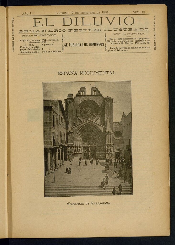Miniatura de El Diluvio : semanario festivo ilustrado del 12 de diciembre de 1897