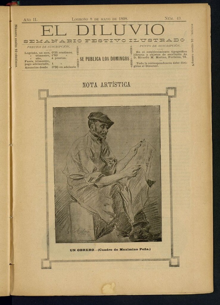 Miniatura de El Diluvio : semanario festivo ilustrado del 8 de mayo de 1898