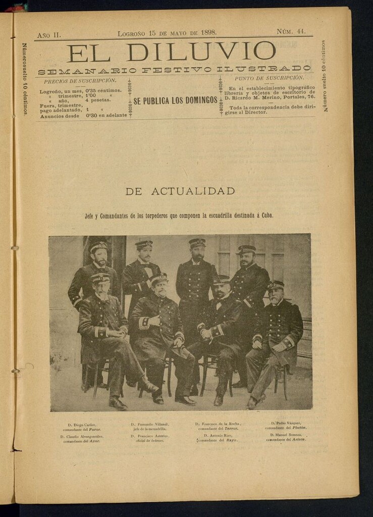 Miniatura de El Diluvio : semanario festivo ilustrado del 15 de mayo de 1898
