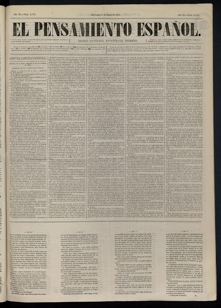 Miniatura de El Pensamiento Español del 1 de junio de 1870, nº 3175