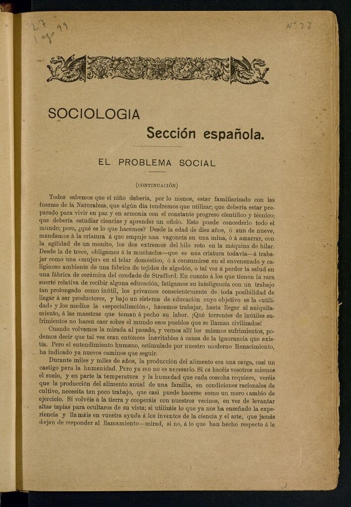 Miniatura de La Revista Blanca : publicación quincenal de sociología, ciencias y artes del 1 de agosto de 1899
