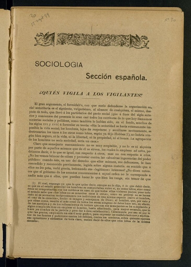 Miniatura de La Revista Blanca : publicación quincenal de sociología, ciencias y artes del 15 de septiembre de 1899