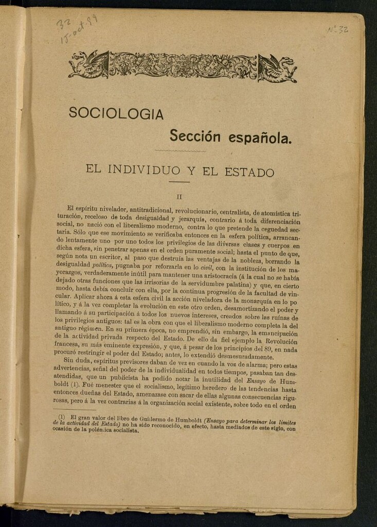 Miniatura de La Revista Blanca : publicación quincenal de sociología, ciencias y artes del 15 de octubre de 1899