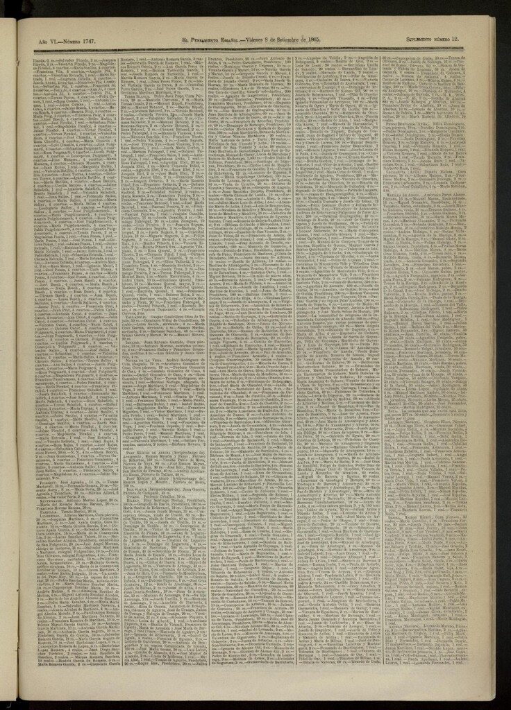 Miniatura de El Pensamiento Español : suplemento nº 12 del nº 1747 de 8 de septiembre de 1865