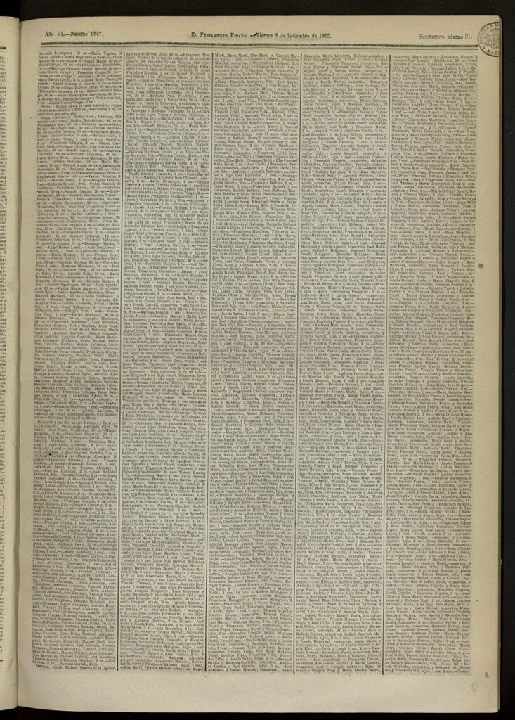 Miniatura de El Pensamiento Español : suplemento nº 31 del nº 1747 del 8 de septiembre de 1865