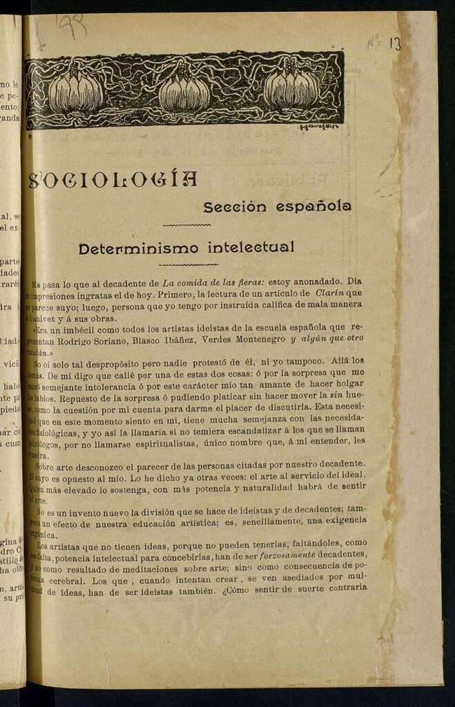 Miniatura de La Revista Blanca : publicación quincenal de sociología, ciencias y artes del 1 de enero de 1899