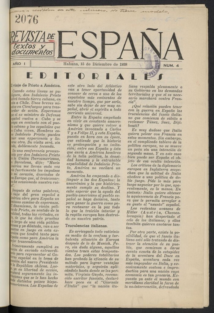 Miniatura de Revista de España: textos y documentos