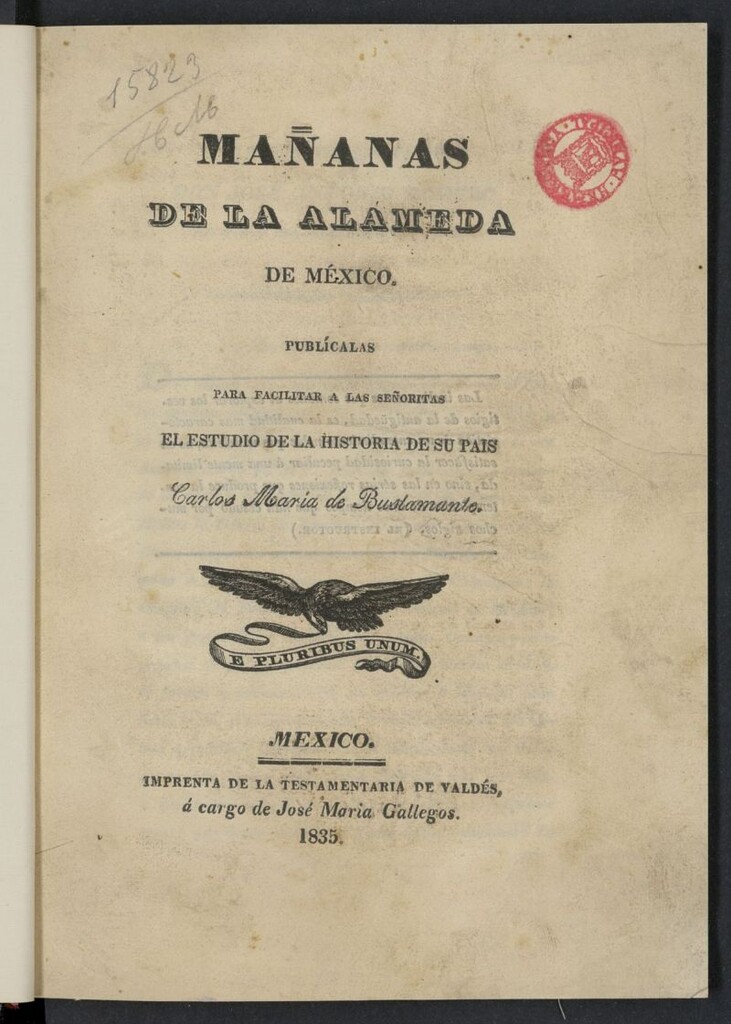 Miniatura de Mañanas de la Alameda de México para facilitar a las señoritas el estudio de la história de su pais