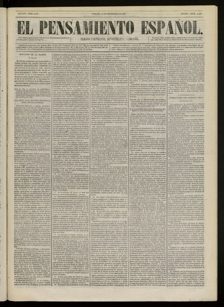 Miniatura de El Pensamiento Español del 12 de septiembre de 1873, nº 4153