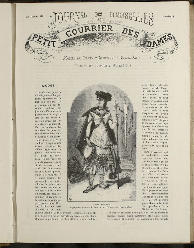 Miniatura de Journal des Demoiselles et Petit courrier des dames del 22 de Enero de 1881