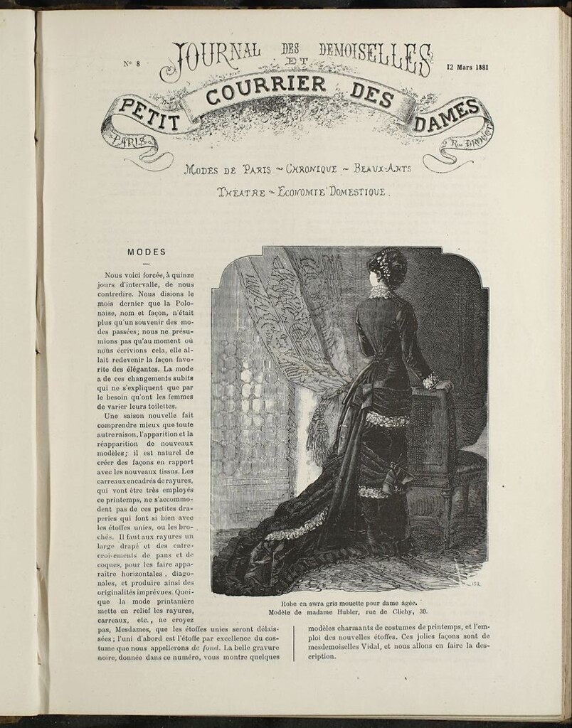 Miniatura de Journal des Demoiselles et Petit courrier des dames del 12 de Marzo de 1881