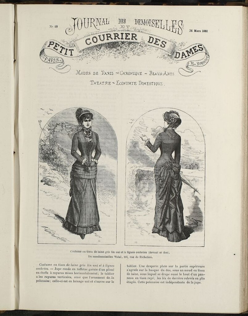 Miniatura de Journal des Demoiselles et Petit courrier des dames del 26 de Marzo de 1881