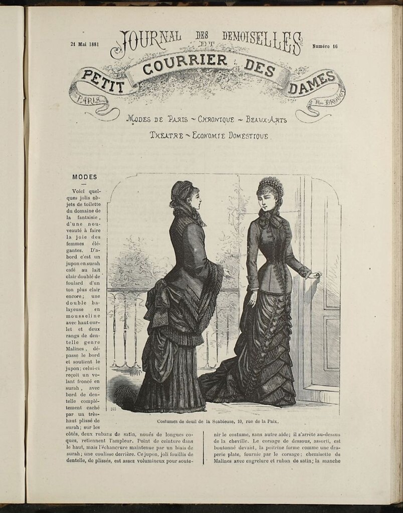 Miniatura de Journal des Demoiselles et Petit courrier des dames del 21 de Mayo de 1881